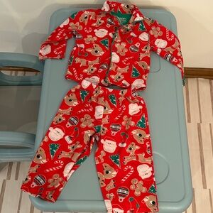 Christmas Holiday Red Kids Pajama Set